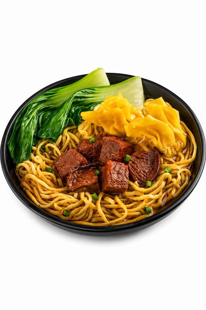 Beef Mushroom and wonton Noodles – نودلز ونتن بلحم البقر والفطر