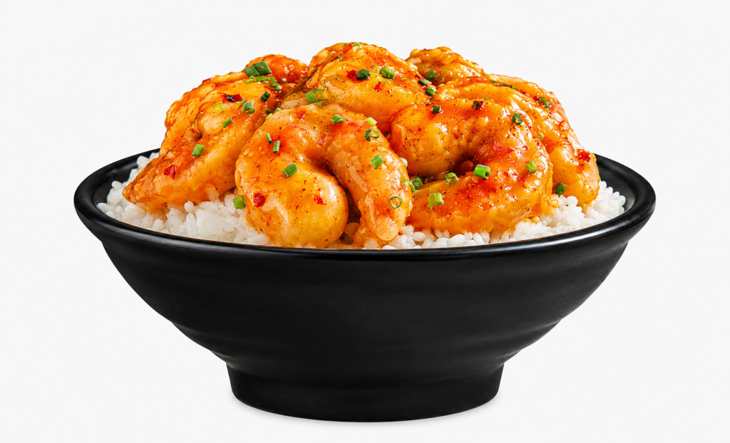 Dynamite Shrimp Rice Bowl – بول أرز بالجمبري الديناميت