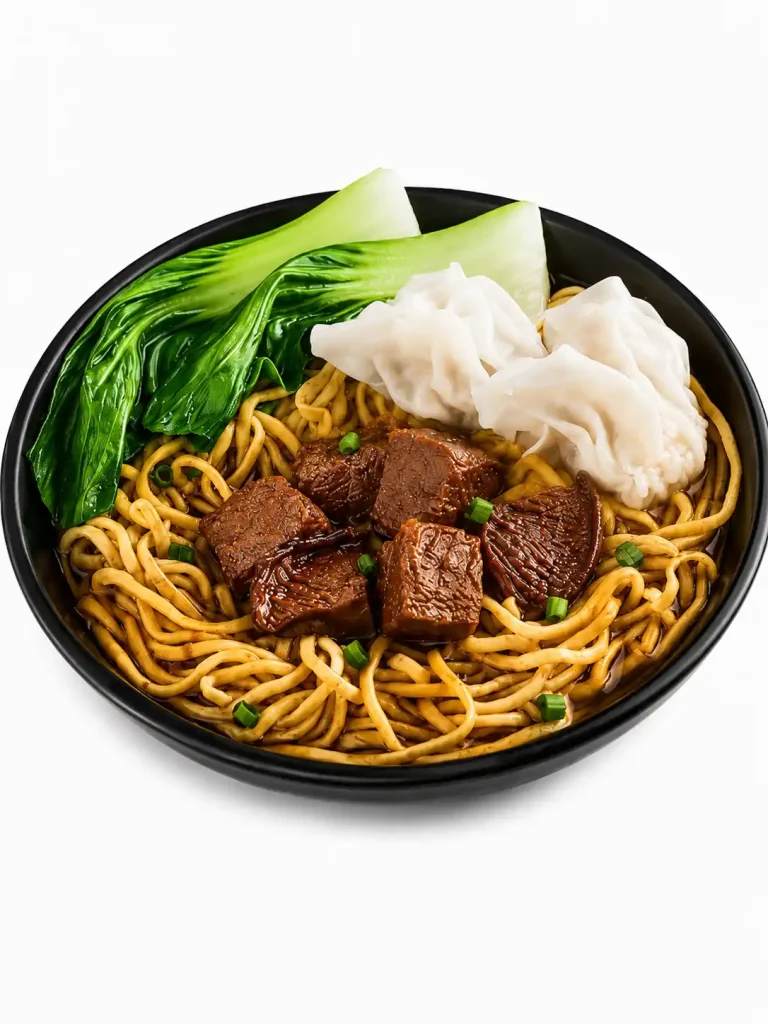 Beef Mushroom and wonton Noodles – نودلز ونتن بلحم البقر والفطر