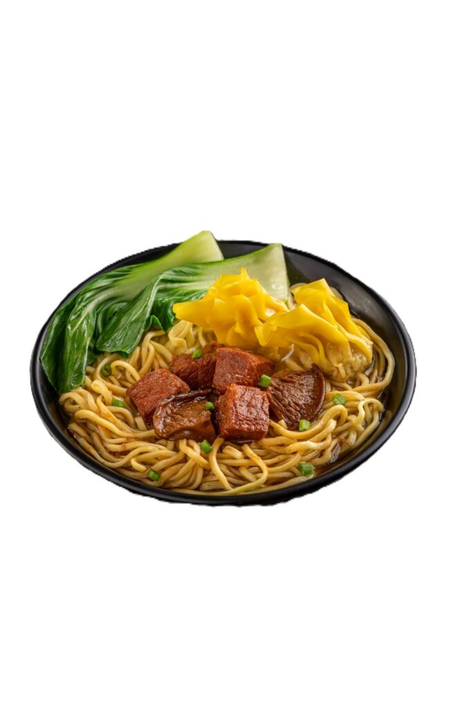 Beef Mushroom and wonton Noodles